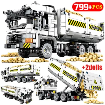 

799pcs City Technic Engineering Truck Model Building Blocks Vehicle Car Figures Bricks Educational Toys for Children