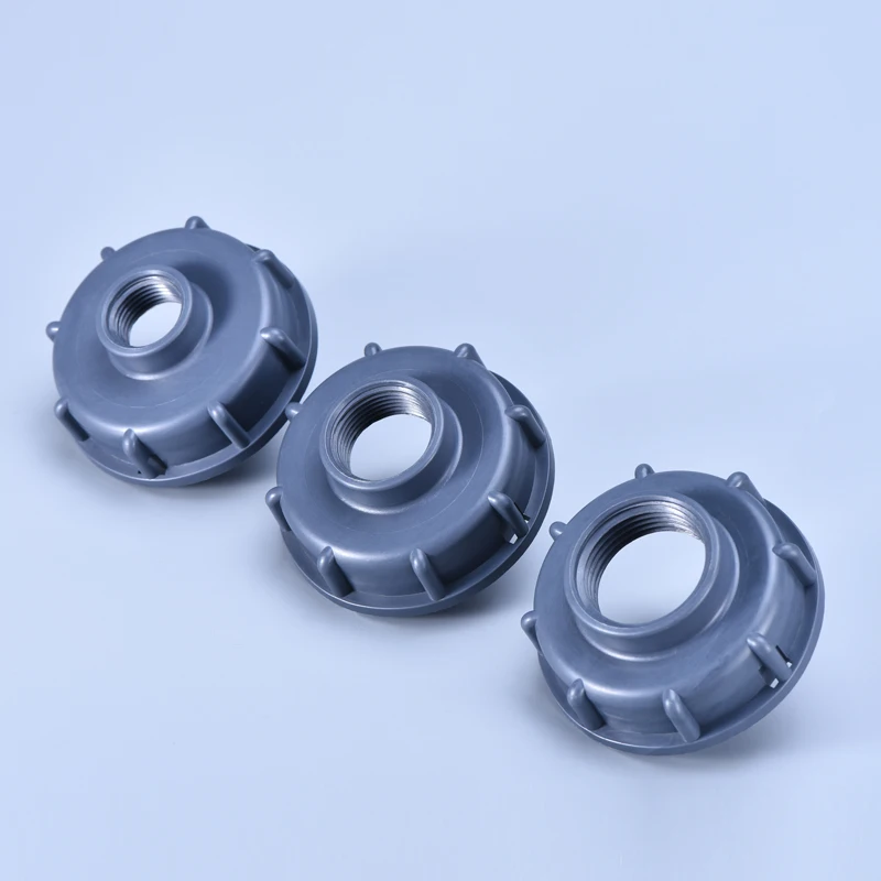 

Durable IBC Tank fittings S60X6 Coarse Threaded Cap 60mm Female thread to 1/2",3/4",1" Adaptor Connector