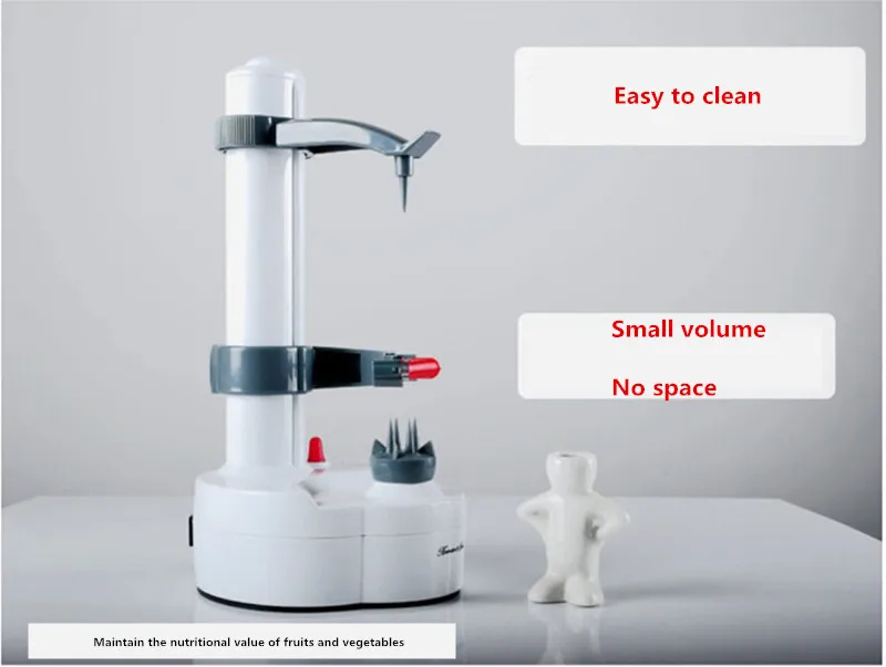 Creative Electric Potato Apple Peeler Practical Peel Fruit Vegetable Multi-function Labor Saving Stainless Steel Kitchen Tools