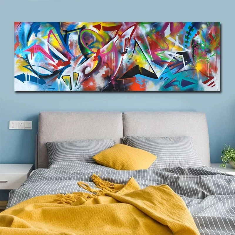 Colorful Abstract Painting Printed on Canvas