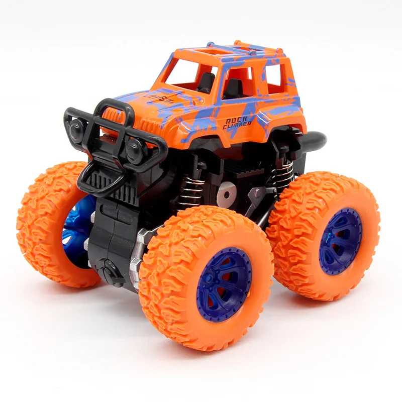 Синий ребенок инерционная машина мини-игрушка Дети грузовик игрушки оттяните назад играть транспортных средств трения питание большие колеса модели автомобилей - Цвет: 4