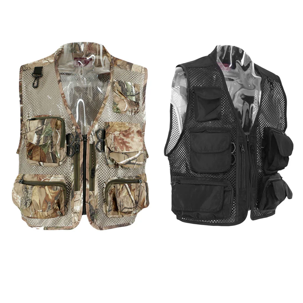 Quick Dry Fishing Vests Men Fly Fishing Vest Outdoor Breathable Hunting Hiking Fisherman Canoe Kayak Vest