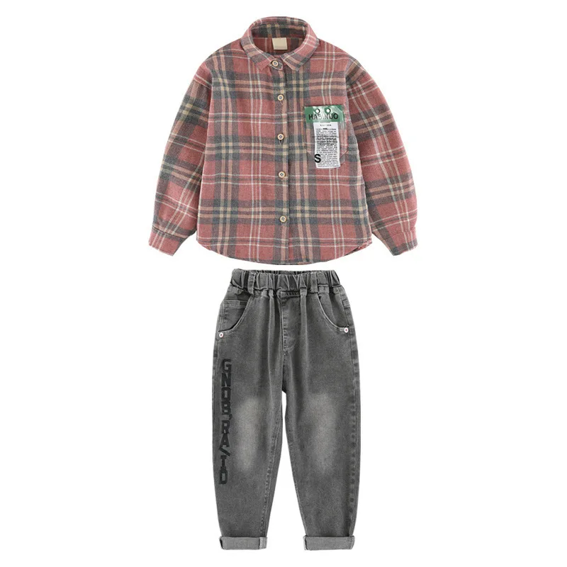 

2020 New Style GIRL'S Children's Shirt Two-Piece Set 3.11
