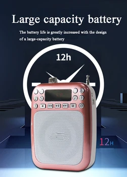 

10 pcs a lot 707 small bee portable loudspeaker Tourist guide teacherspecific Bluetooth megaphone with TF Card Audio Player