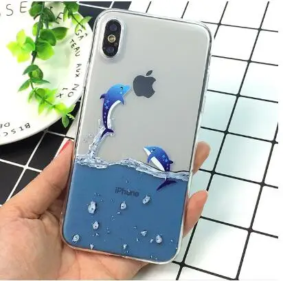 Чехол для телефона X 5 5S 6 6S 7 8 Plus XS Max XR Horror Shark из мягкого ТПУ Capa чехол | Мобильные
