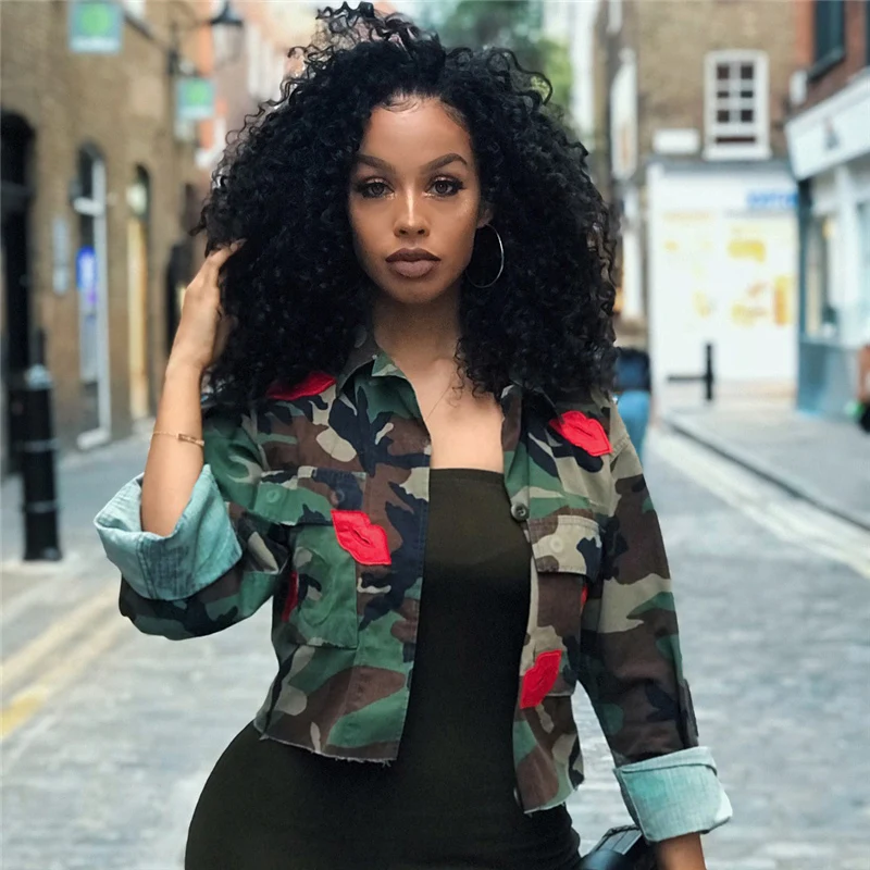 

2019 Fashion Women Camouflage Military Army Slim Jackets and Coats Elegant Long Sleeve Outwear Autumn Top Ladies Camo Streetwear