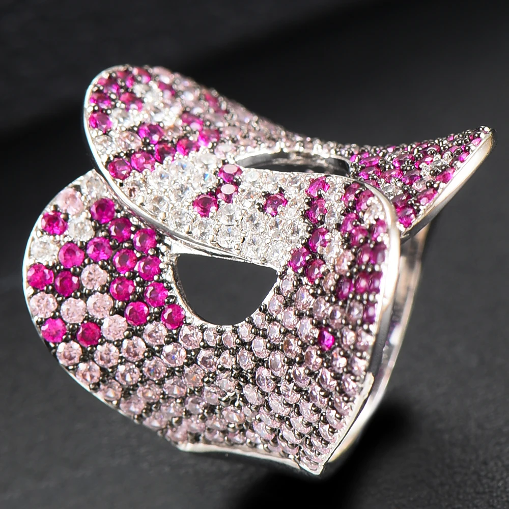 

GODKI Jimbora New Fashion Noble Dubai Morocco Big Wide Hot Ring For Women Bridal Wedding Party brincos para as mulheres 2020