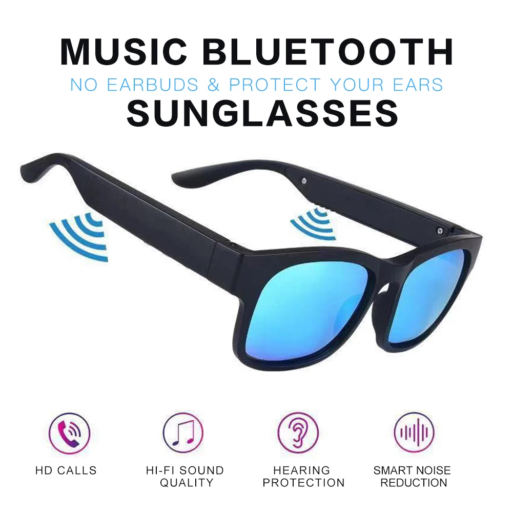 Дропшиппинг умные очки Bluetooth 5 0 стерео гарнитура уличные солнцезащитные снаружи