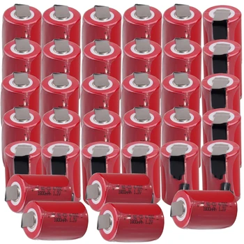 

yeckpowo 35 pcs 4/5SC batteries power tools battery SUBC rechargeable batterie 1800mah nicd 1.2v color random