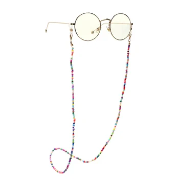 

Mix Color Beads Reading Glasses Chains Non Slip Eyeglasses Mask Cord Lanyard Strings Neck Strap Women Eyewear Hanging Rope NEW