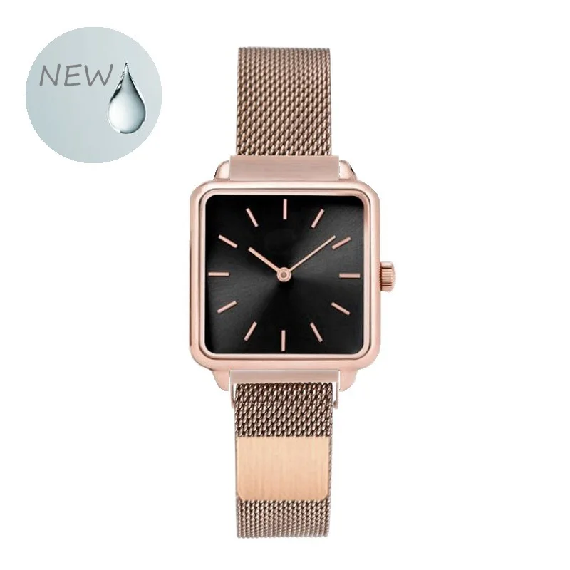 

Women Quartz Watch Ladies Square Magnet Net With Watch Tremble Korean Version Net Red Female Magnet Watch With Quartz Watch