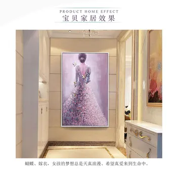 

Wedding Dress Diamond Painting, DIY Full Diamond Embroidery for Lady's Back, Household Hanging Decoration, No Frame