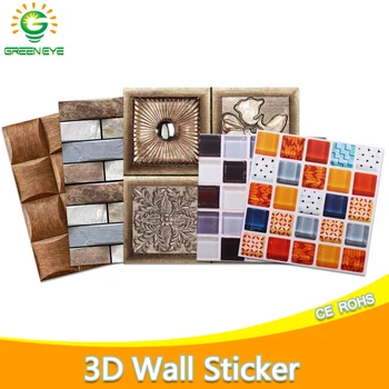 3D Wall Sticker Marble Brick Peel and Self Adhesive Wall paper Waterproof DIY Kitchen Bathroom Home Wall Stick PVC Tiles Panel