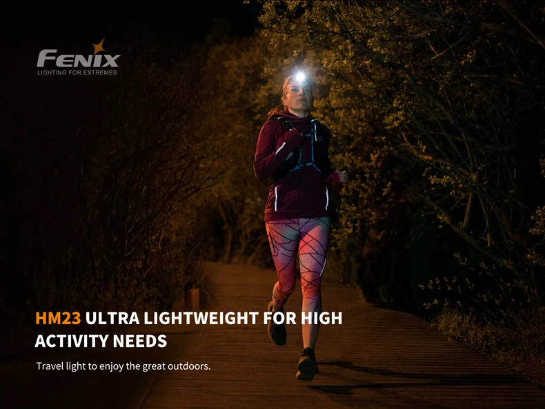 Fenix HM23 Cree нейтральный белый светодиод Max 240 люмен Водонепроницаемый AA налобный фонарь