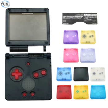 

YuXi Replacement Transparent Clear Housing Shell Repair Parts for Nintendo Gameboy Advance SP for GBA SP Console Case Cover