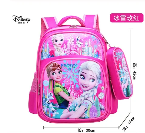 Вместительный Детский рюкзак Disney с мультяшным принтом Холодное сердце школьный