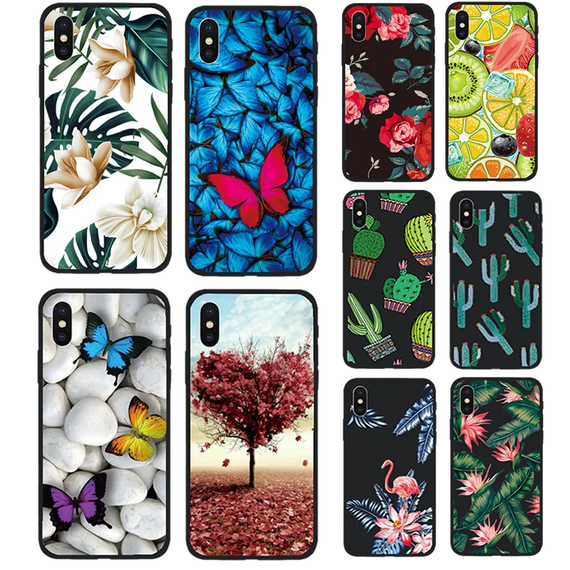Чехол с фруктовым узором для iPhone x 5s 6S 5 SE чехол телефона 8 Plus 7 6C 5G 6G 7G TPU Coque |
