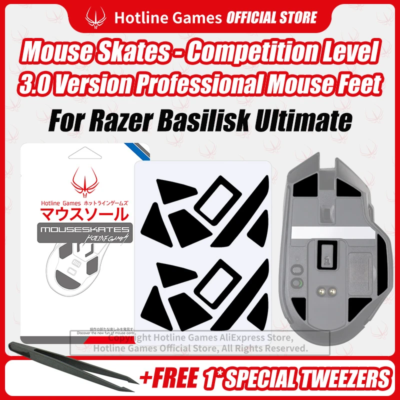 2sets Hotline Games 3.0 Mouse Skates Mouse Feet Replacement For Razer