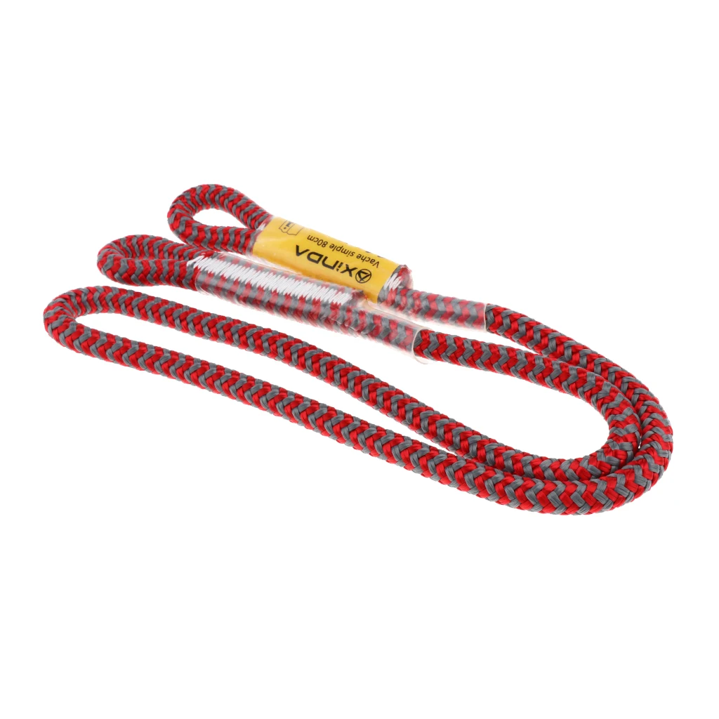 80cm/100cm 25KN 8mm Diameter Prusik Eye-to-Eye Rope for Arborist Rock Climbing Caving Ziplining