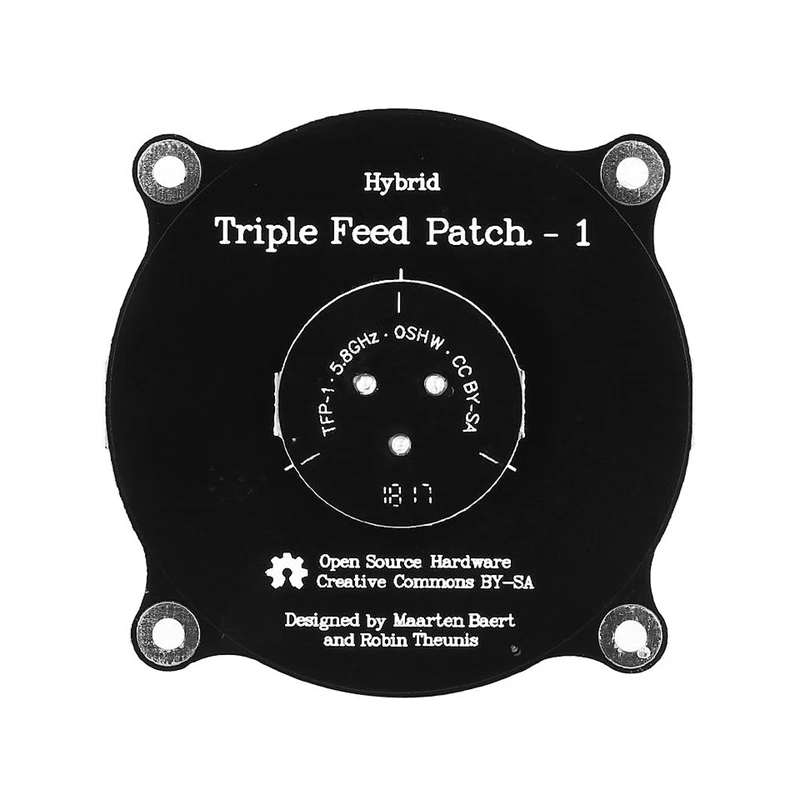5,8 GHZ Fpv Тройная подача патч антенна, Rcmall 9.4Dbi Высокая точность Sma папа к Sma папа кабель адаптер, направленный Циркулярный пол