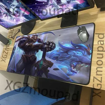 

XGZ Anime General Animal Tiger HD Custom Large Gaming Mouse Pad Exquisite Black Lock Edge Computer Table Mat Speed Non-slip Xxl