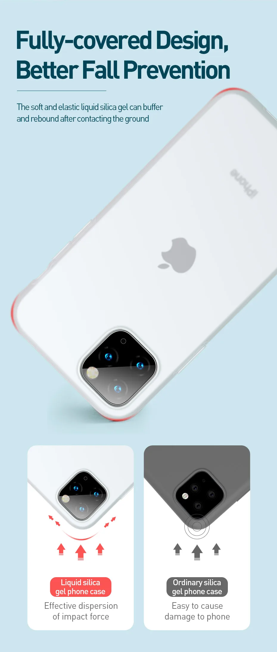 Baseus жидкий силиконовый чехол для iPhone 11, мягкий гелевый Чехол для телефона для iPhone 11pro 11pro Max, чехол для телефона, защитный чехол для телефона
