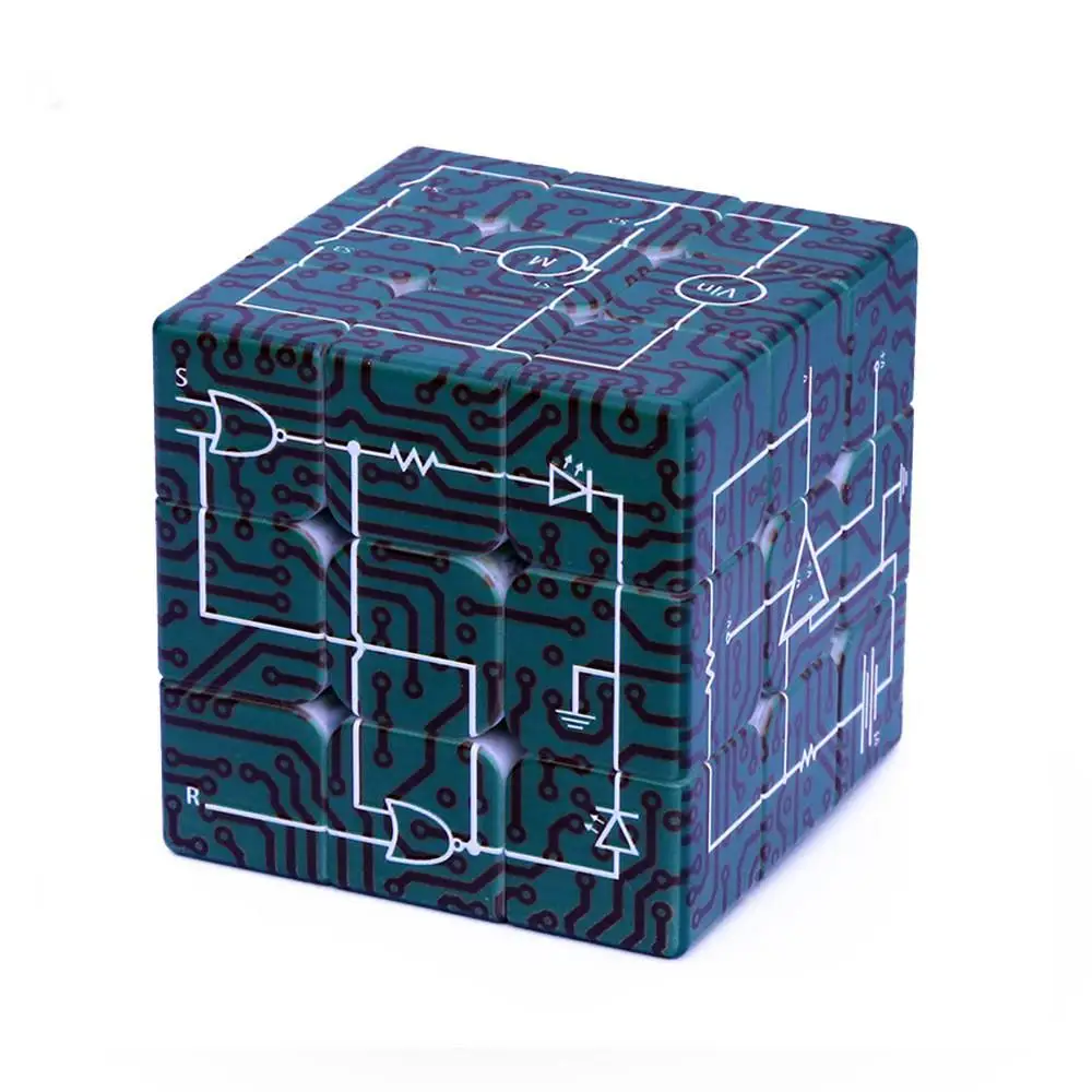 MeterMall 3x3x3 электрические схемы шаблон печати головоломки волшебный куб игрушка для студента
