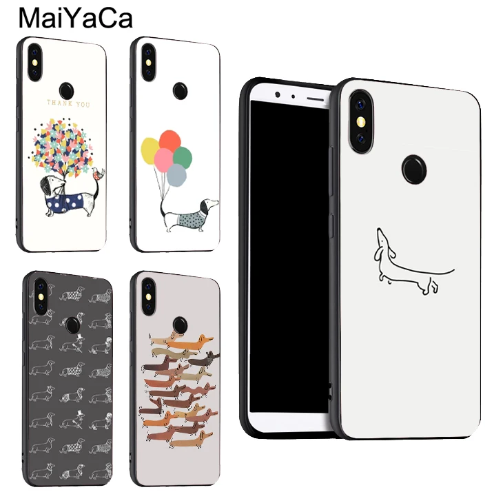 

MaiYaCa Sausage Dog Dachshund Art Case for Xiaomi Redmi S2 4X 6A 6Pro Note 7 4X 5A 5 Pro Mi 9 8 6 6X Mix2 Max 2 3 K20