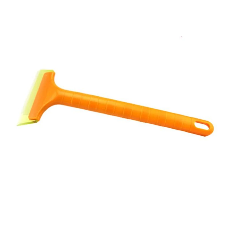 Скребок для снега многофункциональный лопата для снега с длинной ручкой инструмент для очистки льда лобовое стекло аксессуары для автомобиля - Цвет: Цвет: желтый