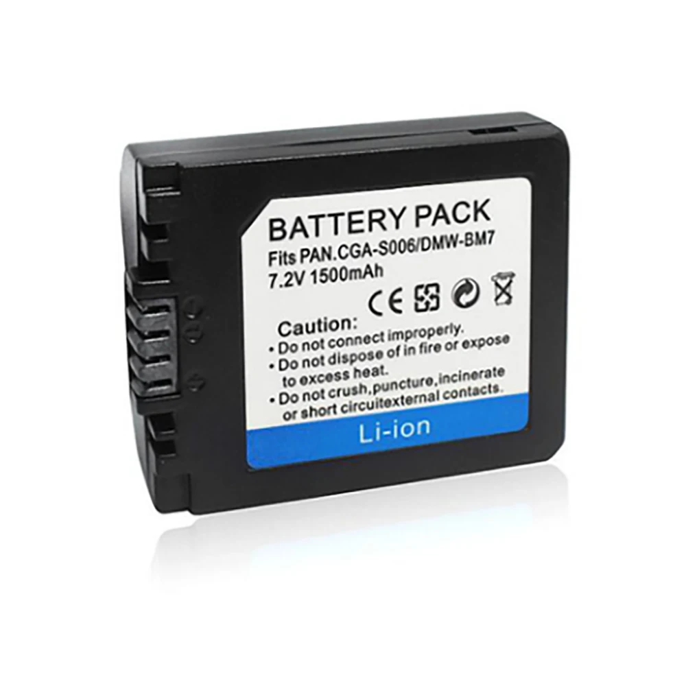 CGA-S006E CGR S006E CGR-S006 BMW BMA7 Camera Li-Ion Battery для Panasonic Lumix DMC FZ28 FZ30 FZ35 FZ50 Аккумуляторные