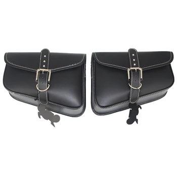 

Motorcycle Bag PU Leather Saddlebags for Swingarm Bag Sportster XL883 XL1200XL 883 1200 Saddle Left Right Side Tool Bags