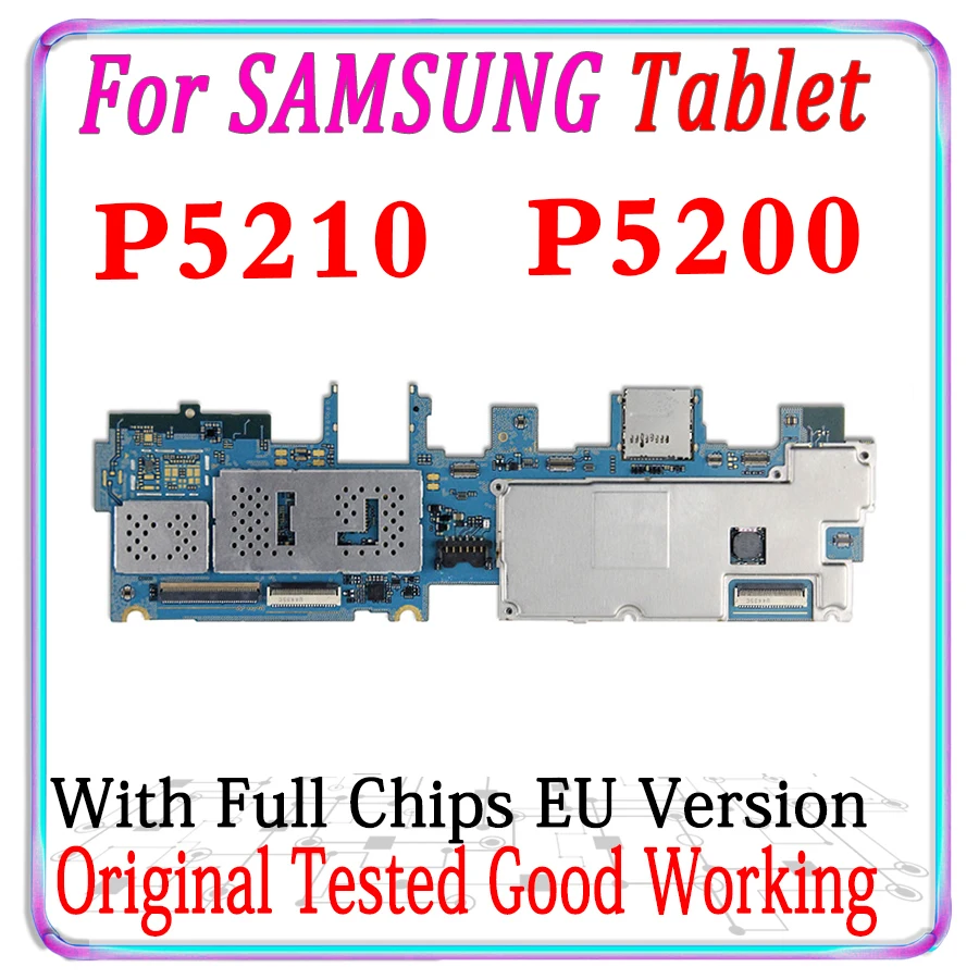 Оригинальная разблокированная материнская плата для Samsung Galaxy Tab 3 10 1 P5210 WIFI P5200 3G