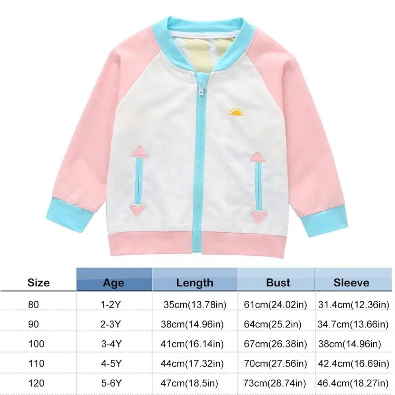 Children Girl Clothes Sweatershirt Comfort and Warm Long-Sleeves O-neck Pullover Sweater Rainbow Print Zipper Coat