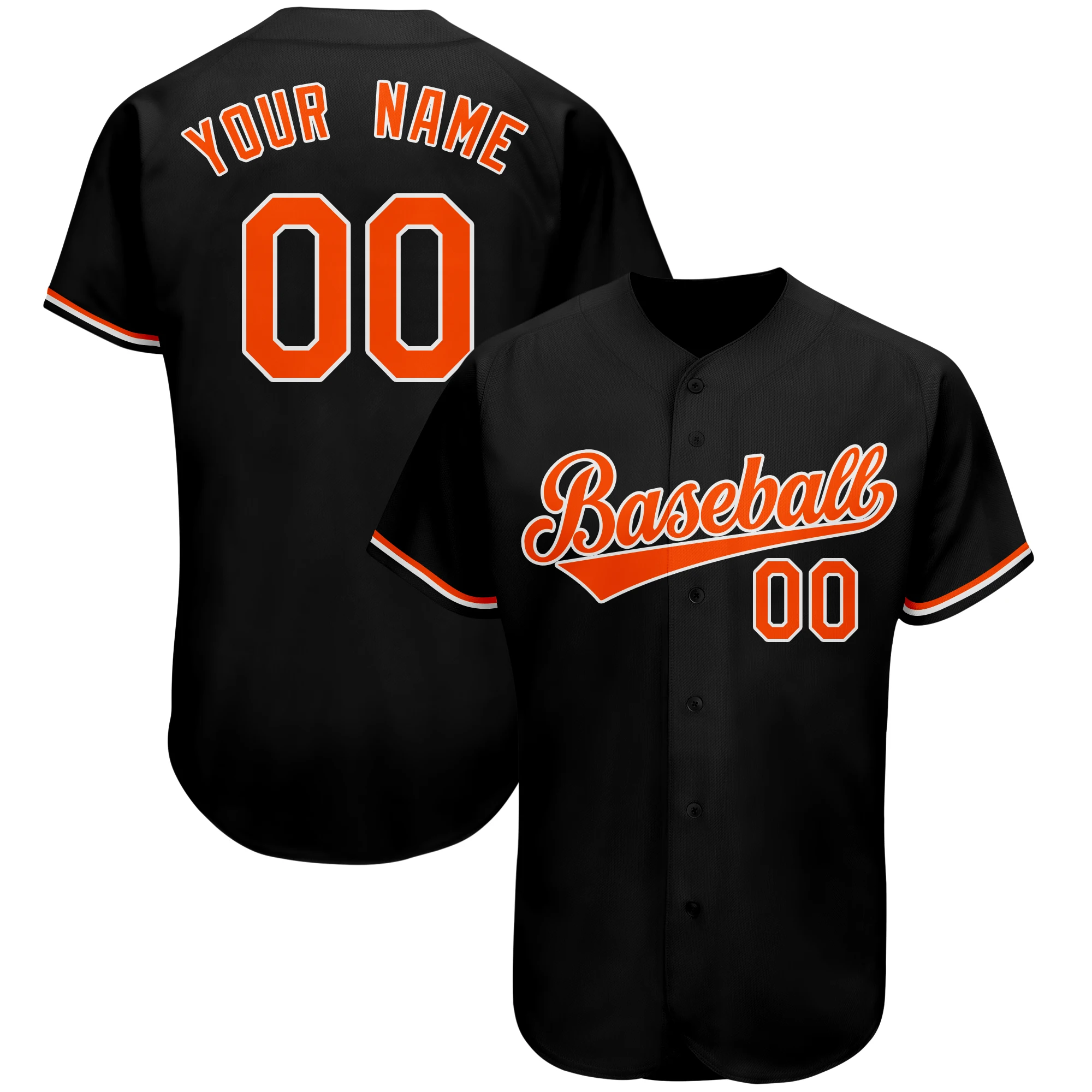 Baseball Jersey Design Embroidery Team Name Number Stitched Fashion Sports Baseball Shirt for Men/Youth Plus Size
