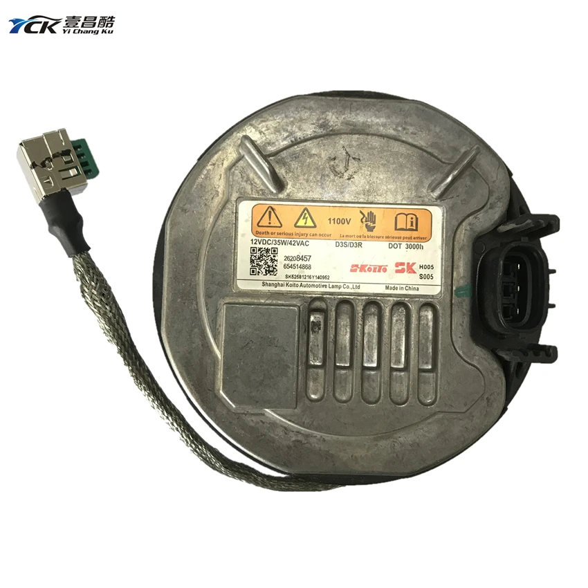 1х YCK оригинальные 26208457 ксеноновые фары для автомобиля D3S D3R HID балласт используется аксессуары для автомобиля 654514868 12VDC/35 W/42VAC