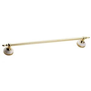 towel bar Набор аксессуаров для ванной из нержавеющей стали, крючок для халата, держатель для бумаги, вешалка для полотенец, золотые наборы для ванной комнаты, HT-817800G-T - Цвет: towel bar