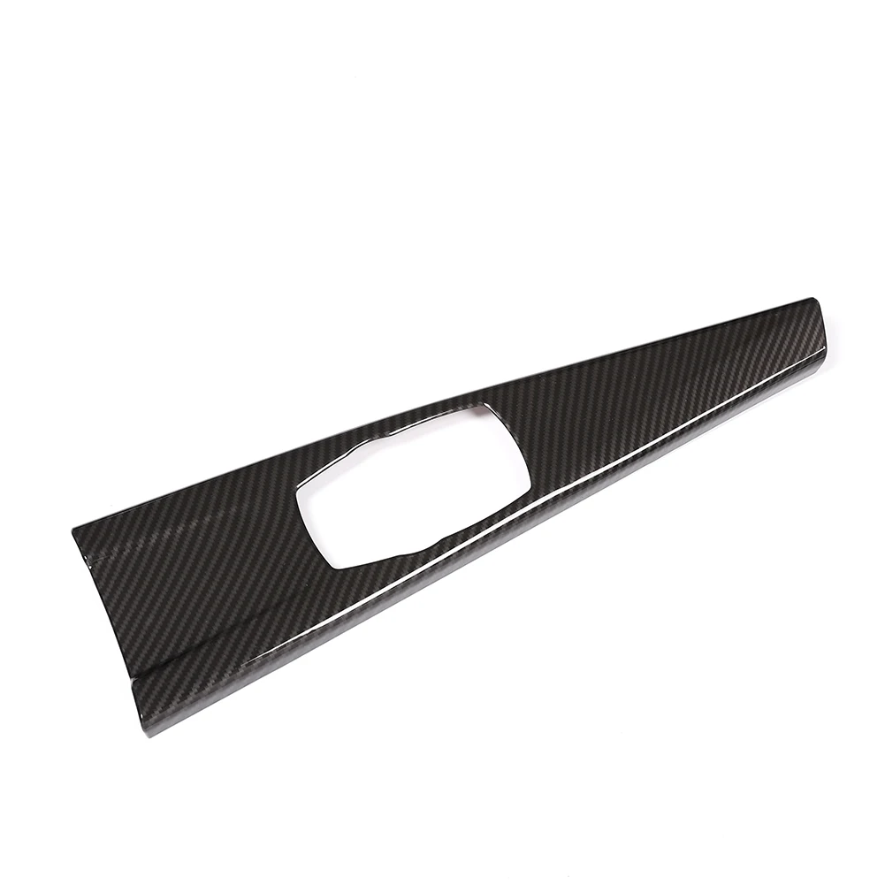 Car Carbon Fiber Multimedia Panel Cover Trim Interior Decoration Stickers For BMW 3 Series F30 F34 4 Series F33 F36 2014-2018