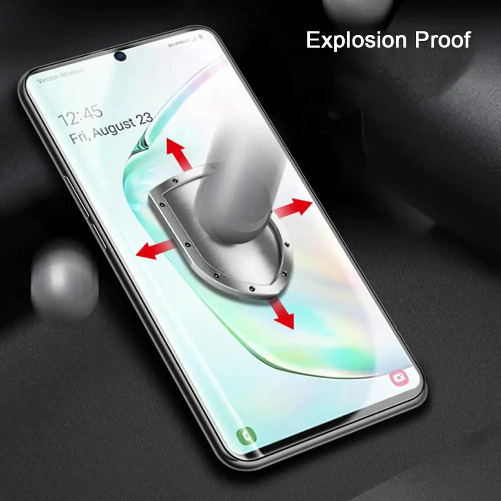 10D полное покрытие Гидрогелевая Защитная пленка для samsung Galaxy Note 10 Plus S10 S9 S8 Plus A50 Мягкий ТПУ защитный гель пленка