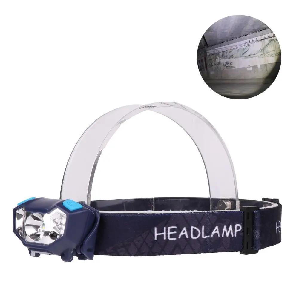 8000LM XPE+ 2LED Headlamp Super Bright Waterproof Sensor Flashlight Outdoo Torch Light Outdoor Light Built-in Battery Lamp