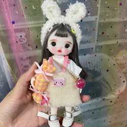 Poupée princesse Super mignonne de 16CM, costume de mode, maquillage fait à la main, échelle 1/8 BJD OB11, figurines articulées, jouet, cadeau pour filles, C1610 