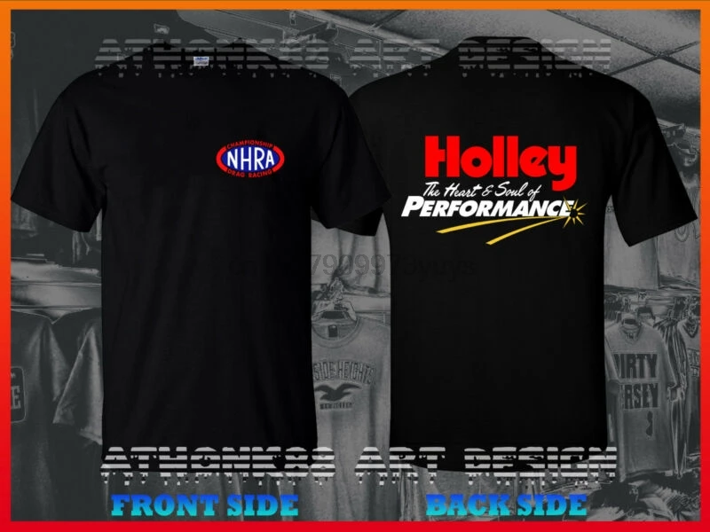 NHRA DRAG RACING HOLLEY сердце и душа представления мужская белая футболка | Мужская одежда