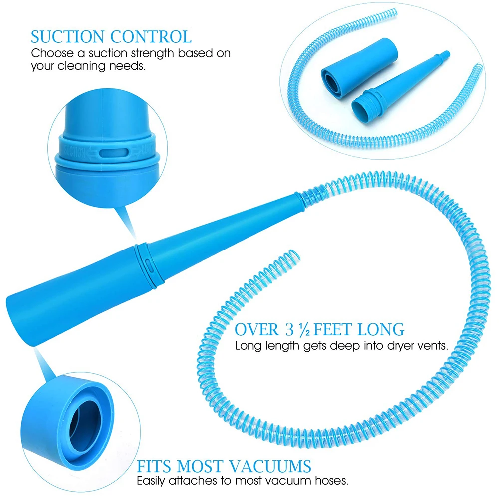 

Vacuum Cleaner Attachment Universal Dryer Vent Dust Cleaner Pipe Vacuum Lint Hoses