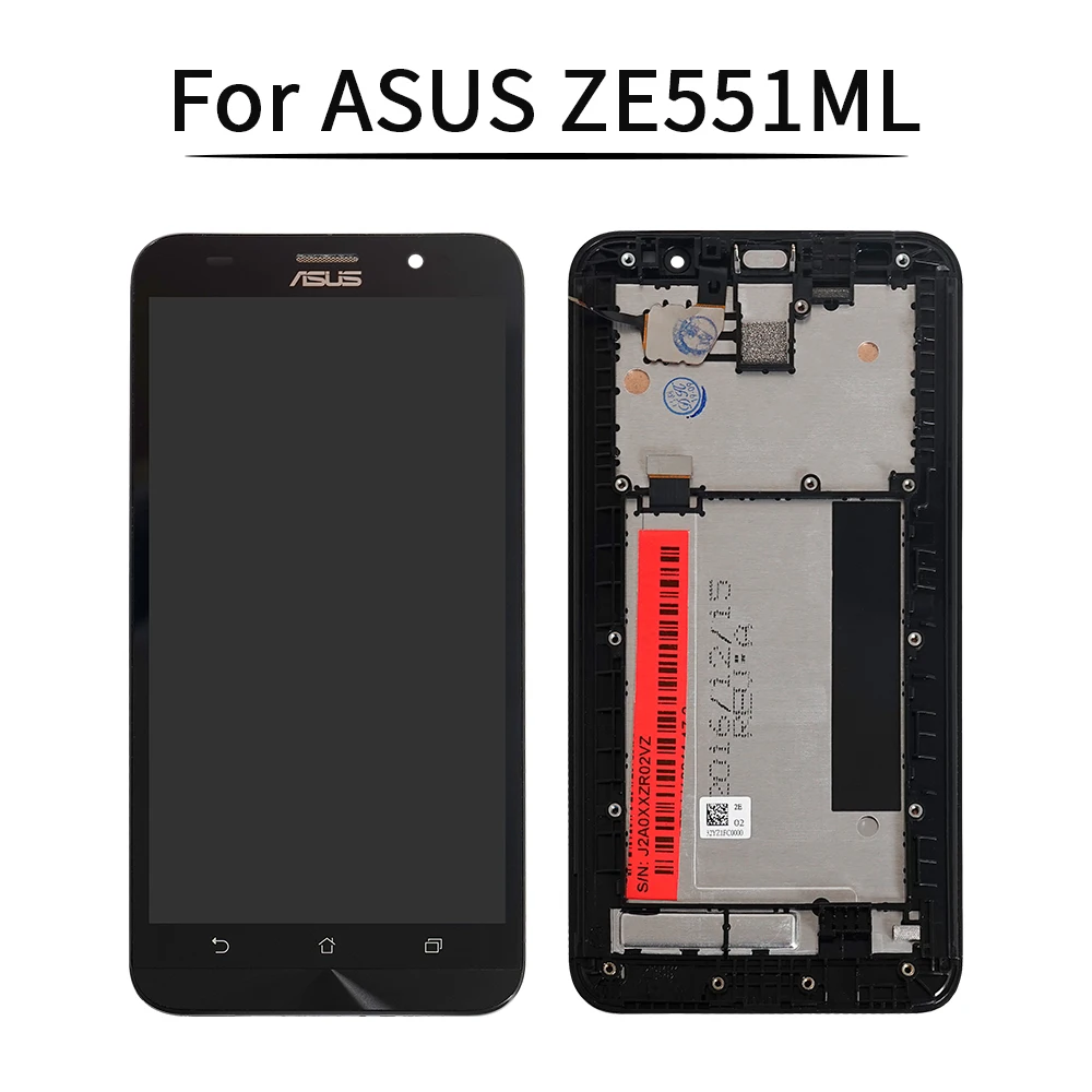 5.5'' Original LCD For ASUS Zenfone 2 ZE551ML Display Z00AD LCD Touch Screen with Frame Assemble For ASUS Zenfone 2 ZE551ML LCD