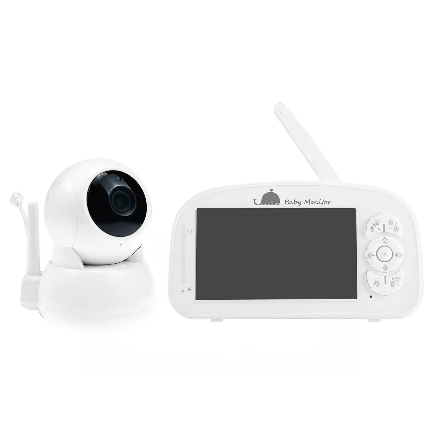 

5 Inch HD Screen 720P Wireless PTZ Baby Monitor Home Security Babysitter Night Light Temperature Monitor Lullabies