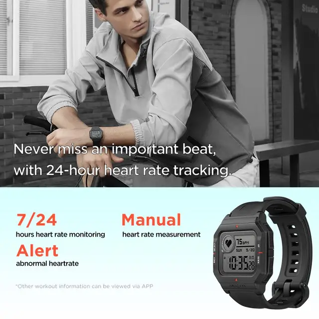 NEW 2020 Amazfit Neo Smart Watch Bluetooth Smartwatch 5ATM Tracking 28Days Battery Life Watch For Android IOS Phone 5