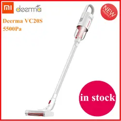 Оригинальный Xiaomi Deerma VC20S пылесос ручной беспроводной Авто-Вертикальная ручка аспиратор Чистящая машина 5500 Pa для домашнего автомобиля