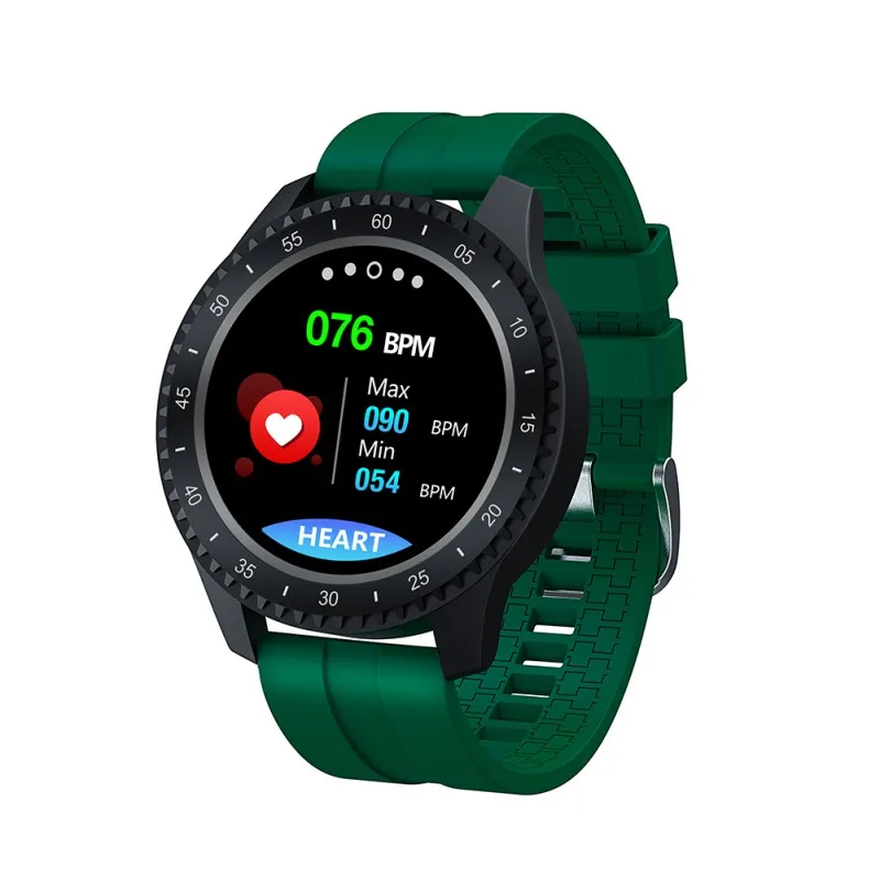 Green F17 Bluetooth Смарт-браслет с высокой четкостью, кровяное давление, пульсометр, фитнес-мониторинг, Смарт-часы - Цвет: Green