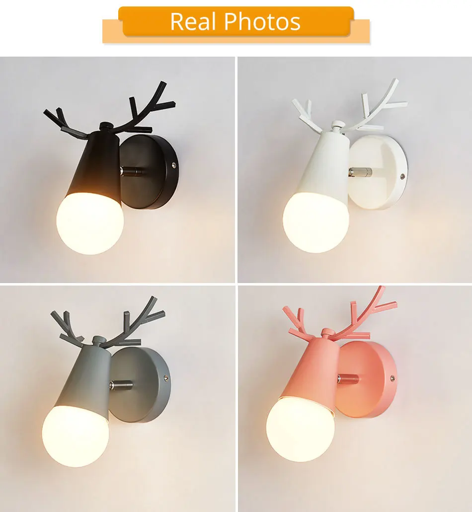 Black LED Wall Lamp Retro Vintage E27 Bulb Wall Light For Reading Bathroom Hotel Bedroom Indoor Night Lighting LED Sconces (10)
