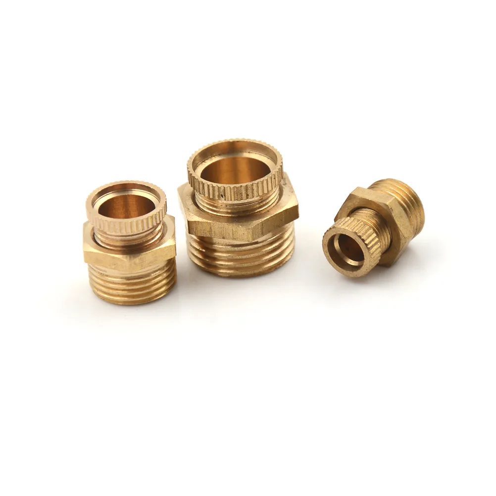 Air Compressor Male Threaded Water Drain Valve Brass Tone PT 1//2/'/' 3//8/'/' 1// WFR