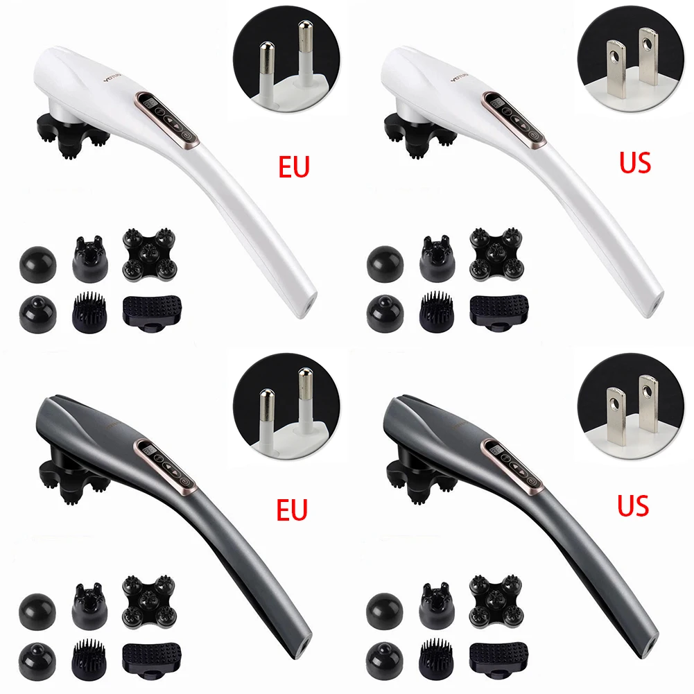 Full Body Portable Massager ABS Wireless Vibrating Health Care Adjustable Mode With 6 Head Rechargeable Handheld 3